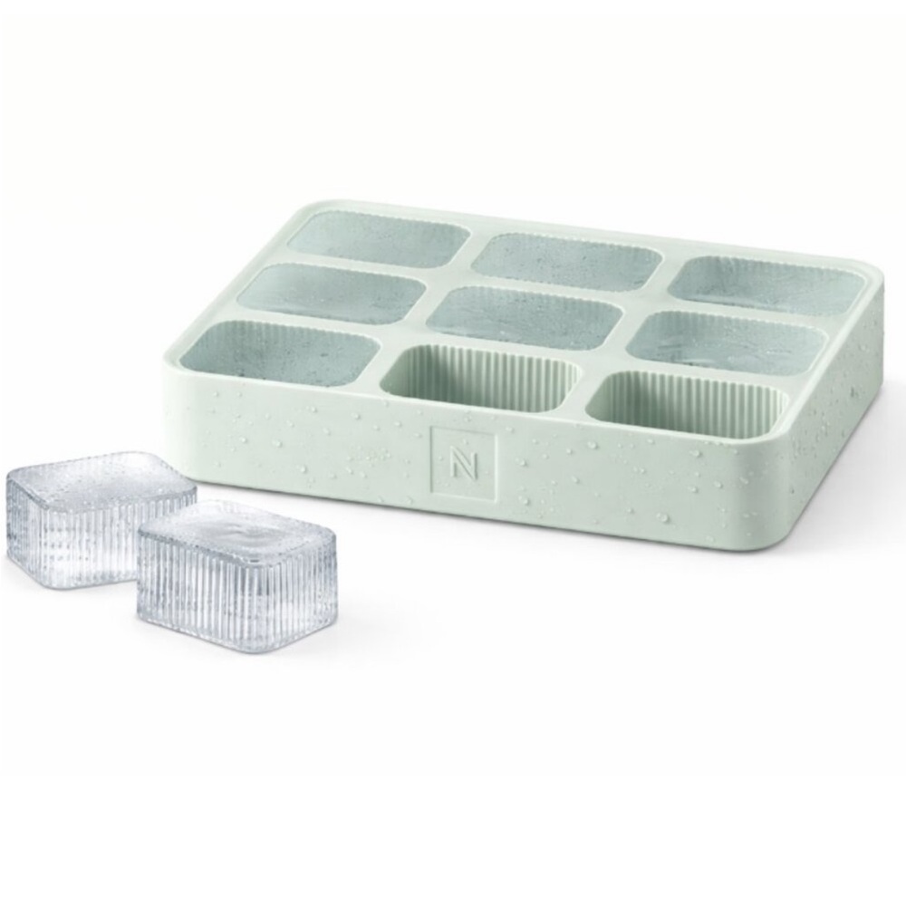 NWT. Nespresso Reversible Tote Bag, silver travel mug & Barista ice cube tray - Picture 6 of 7